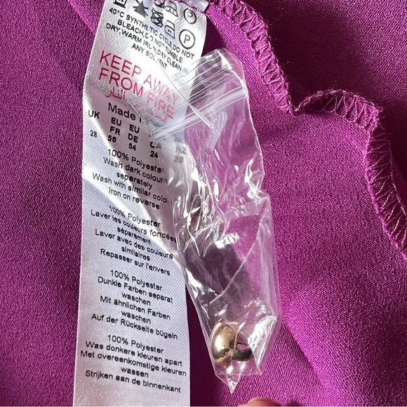 Nasty Gal Steal Spotlight BarbieCore Pink Satin Wrap Dress wedding guest plus 24 - Picture 14 of 14